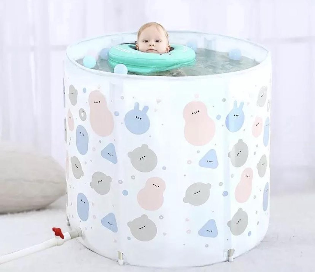 SCHEFMAN® Draagbare baby Spa | indoor hydrotherapie zwembad | niet-opblaasbare zwembad